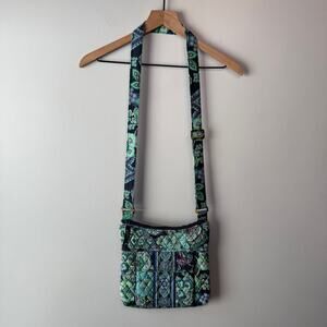 Vera Bradley Blue Rhapsody Floral Print Crossbody Bag Purse